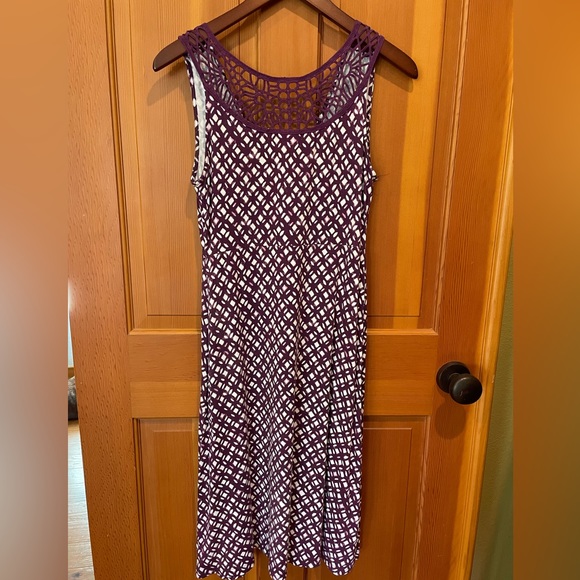 Merona purple and white dress - M - Picture 7 of 7